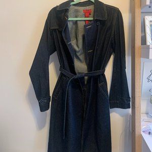 Vintage BCBG Denim Trench Coat